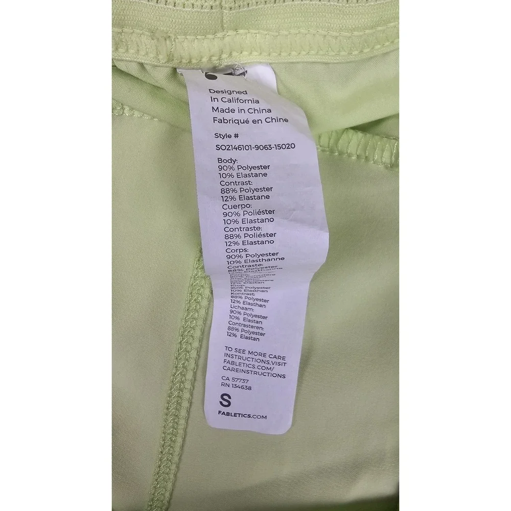 Fabletics The Fundamental Shorts Mens Medium Yellow Running‎ Performance